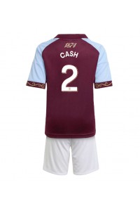Aston Villa Matty Cash #2 Jalkapallovaatteet Lasten Kotipeliasu 2025-26 Lyhythihainen (+ Lyhyet housut)